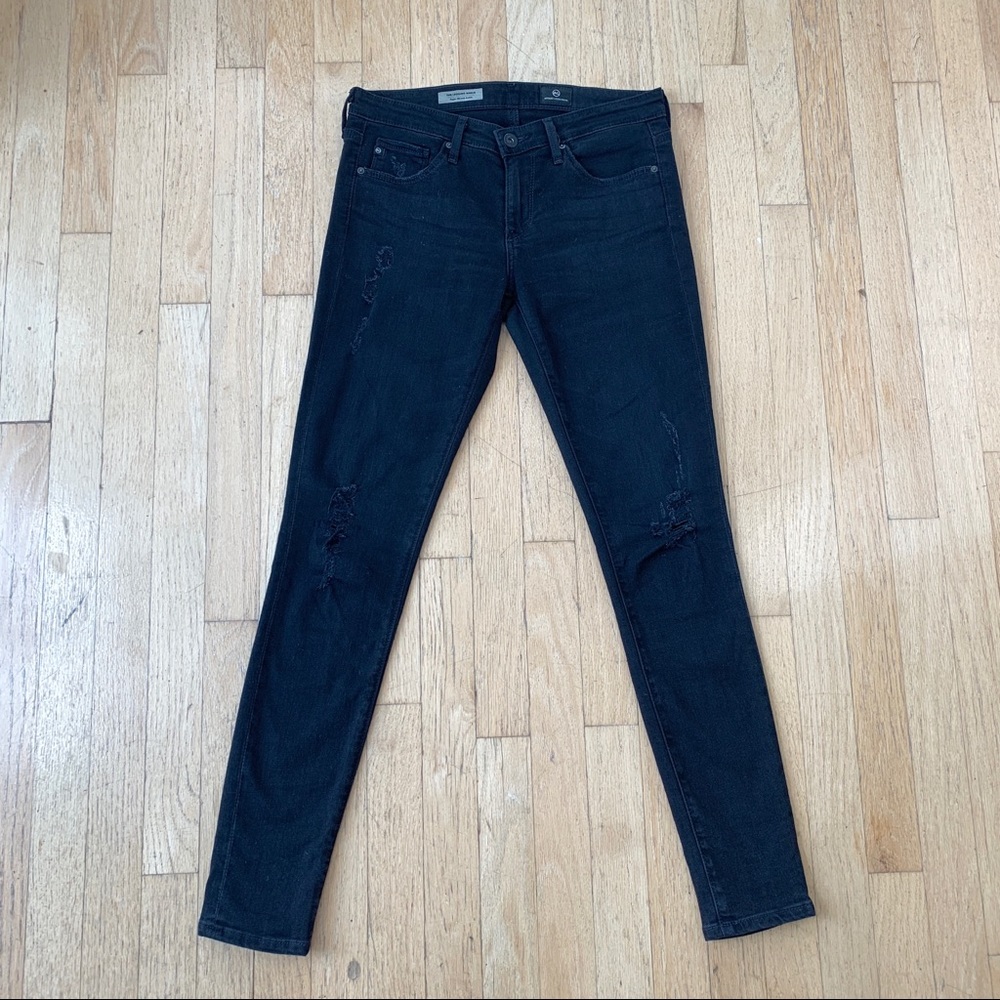 AG Legging Ankle - Distressed Black - sz 26